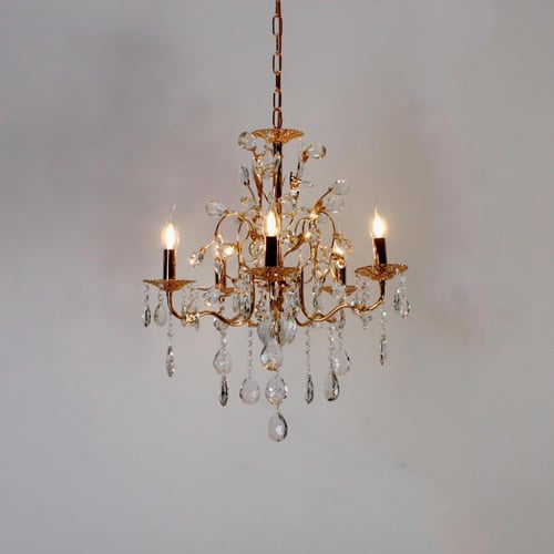 ثريا كريستال كلاسيك لون ذهبي