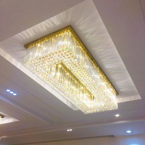 ثريا لاصق كريستال مع كور ومساطر مقاس 200 *80 CM