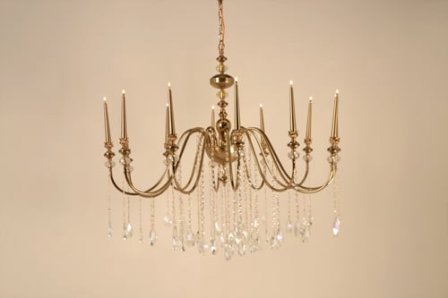 ثريه كلاسك كرستال تصميم ايطالي 5/8/12 لمبه