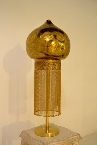 ابجوره نحاسيه طراز مغربي مع سلاسل