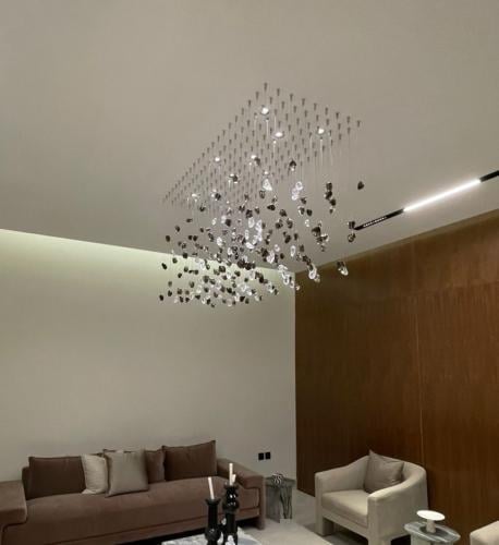 احجار زجاجية ملونه -120 سم *60 سم