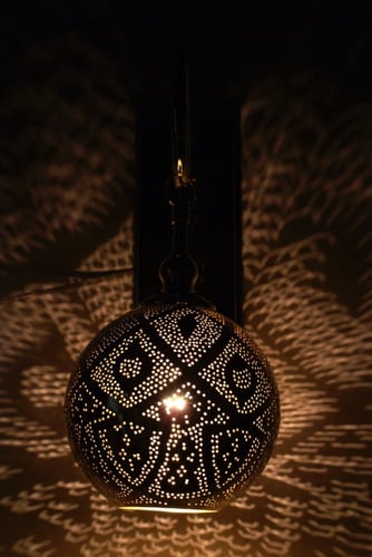 ابليك نحاسي دائري لون ذهبي