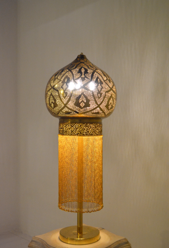 ابجوره نحاسيه طراز مغربي مع سلاسل