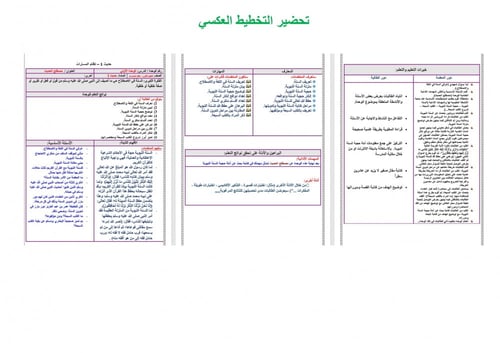 تحضير حديث اول ثانوي مسارات الفصل الثالث