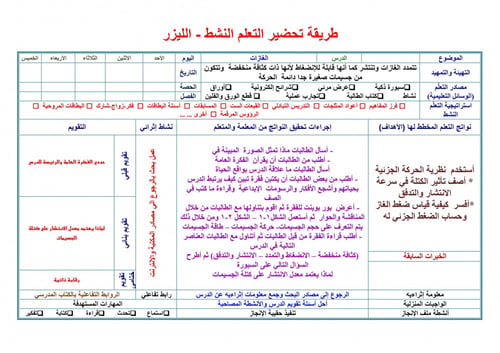تحضير كيمياء 3 مقررات