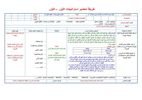 تحضير قران 2 مقررات