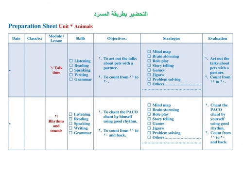 تحضير وي كان رابع ابتدائي الفصل الثالث we can 2