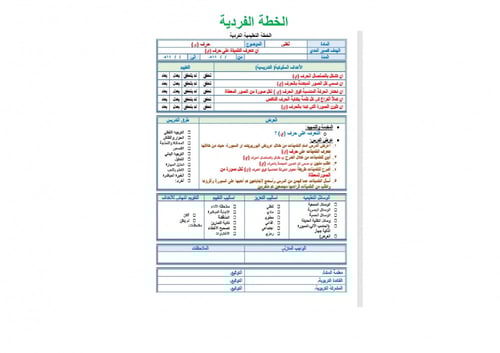 تحضير لغتي ثالث ابتدائي الفصل الثالث تربية فكرية