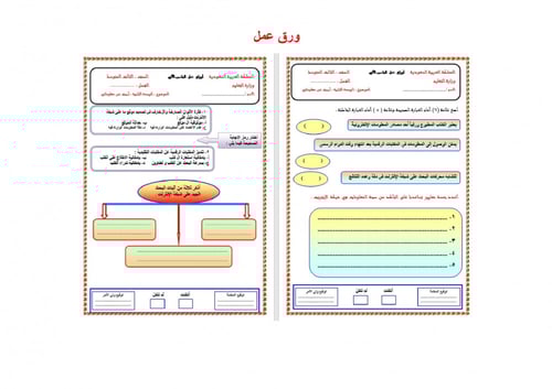 تحضير حاسب آلي ثالث متوسط الفصل الثالث