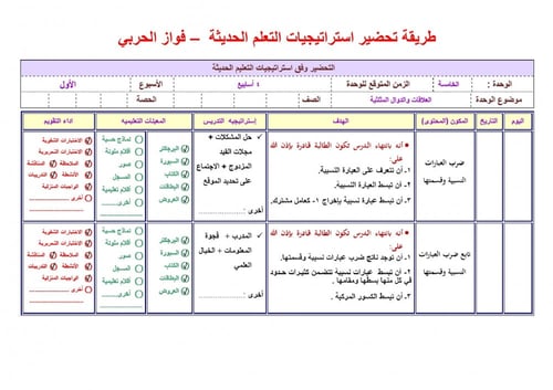 تحضير رياضيات 4 مقررات
