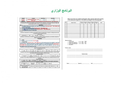 تحضير انجليزي اول ثانوي الفصل الثالث تربية فكرية