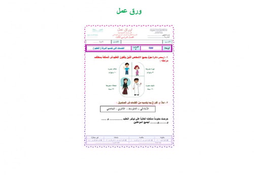 تحضير اجتماعيات رابع ابتدائي الفصل الثالث تربية فك...
