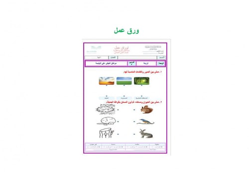 تحضير علوم ثاني ابتدائي الفصل الثالث تربية فكرية