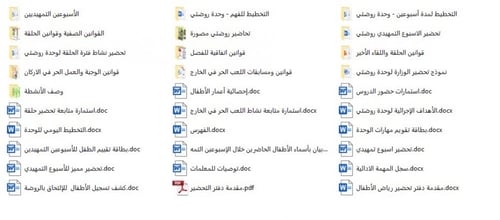 تحضير وحدة روضتي رياض الأطفال