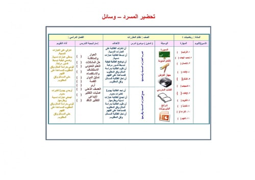 تحضير رياضيات 4 مقررات