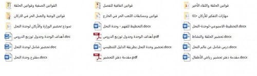 تحضير وحدة النحل رياض الأطفال