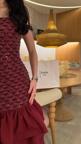 فستان برغندي سبيشل