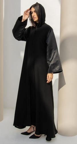 عباية كلوش أكمام تفتة واسعة