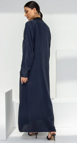 عباية دبل فيس كحلي وأسود