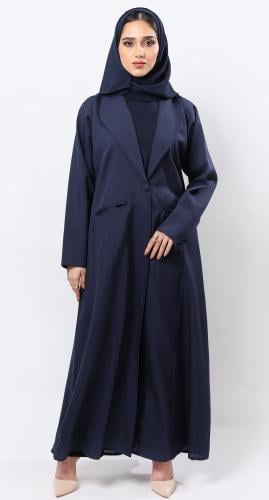 عباية بـ تصميم بليزر كحلي