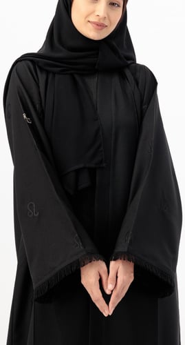 عباية برج الاسد تطريز أسود