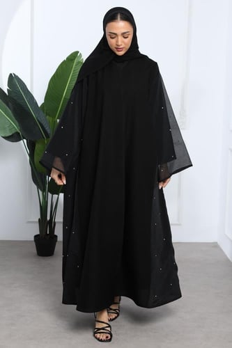 عباية أورقانزا كريستال أبيض