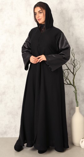 عباية كلوش أكمام تفتة واسعة