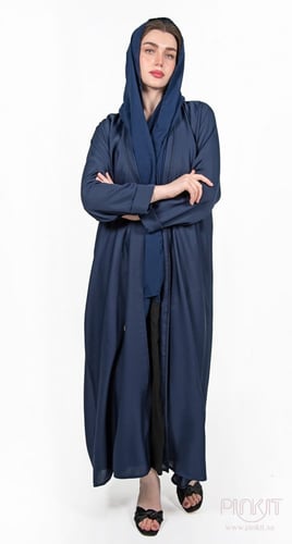 عباية باردة حرير كحلي