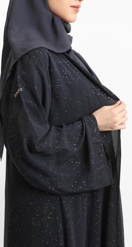 عباية صيفية رمادي بـ لمعة