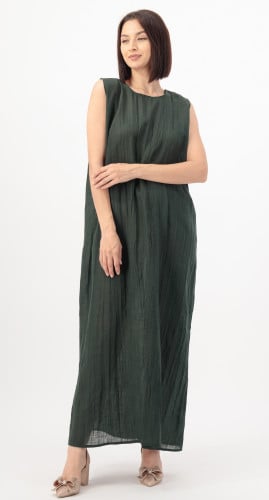 فستان عباية زيتي