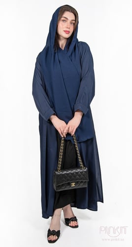 عباية باردة حرير كحلي