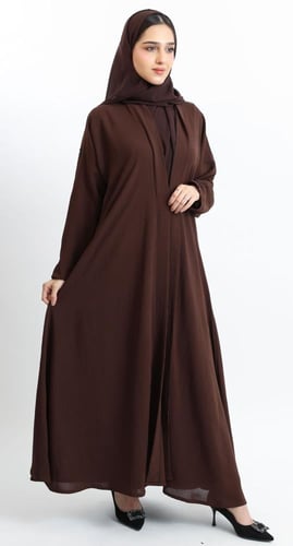 عباية كلوش بني - كريب أمريكي