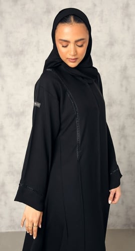 عباية كلوش طقطق شك أسود