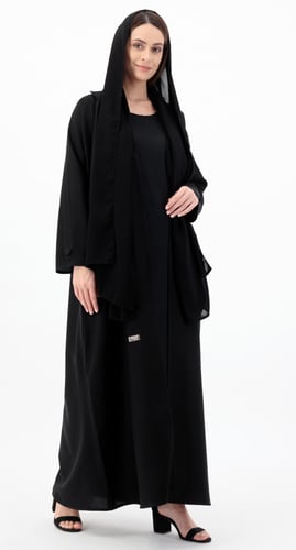 عباية رسمية ياقة وأزرار