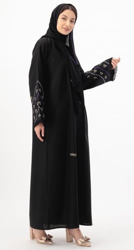 عباية برج الميزان تطريز ملون