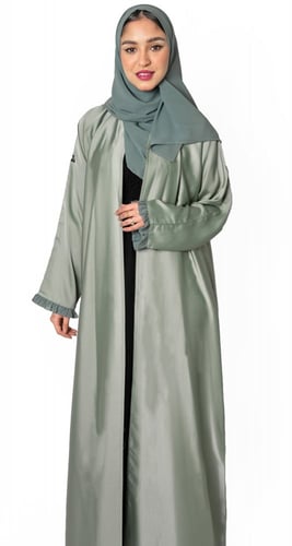 عباية حرير صيفي لامع تيفاني