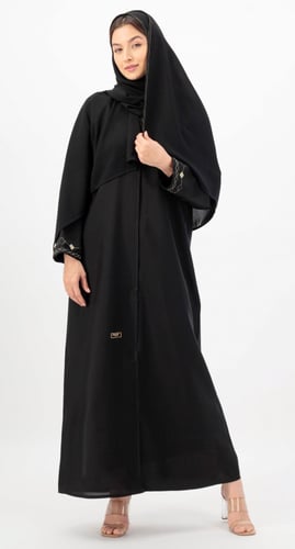 عباية طقطق تطريز سوارة كلوفر