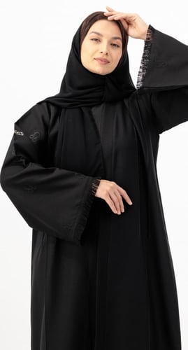عباية برج الاسد تطريز أسود