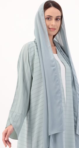 عباية مقلمة لون تيفاني