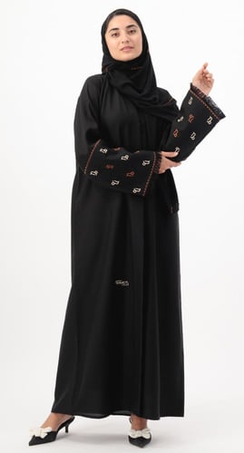 عباية برج الجدي تطريز ملون