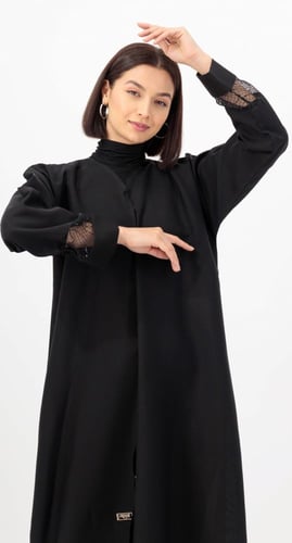 عباية طقطق تفاصيل دانتيل