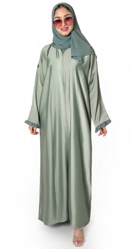 عباية حرير صيفي لامع تيفاني