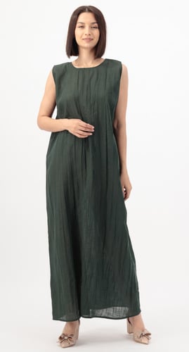 فستان عباية زيتي