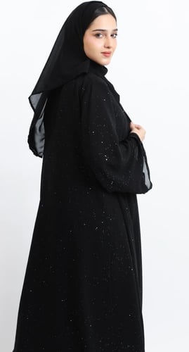 عباية صيفية سوداء بـ لمعة