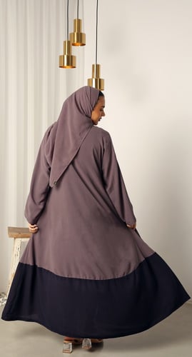 عباية دبل فيس موف وبنفسجي