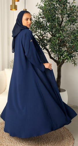 عباية كلوش أزرار كحلي