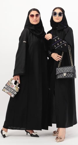 عباية برج الجوزاء تطريز أسود