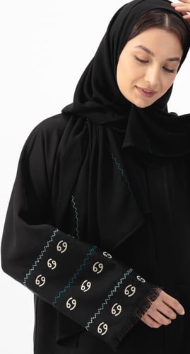 عباية برج السرطان تطريز ملون