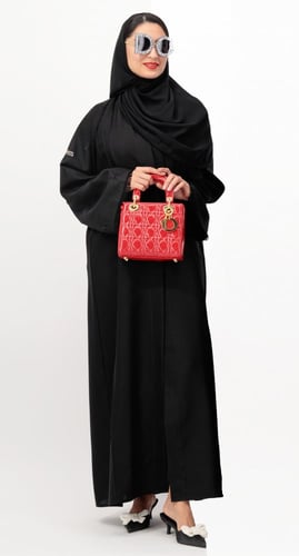 عباية برج الحوت تطريز أسود