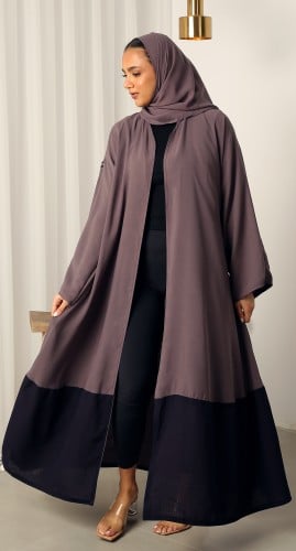 عباية دبل فيس موف وبنفسجي